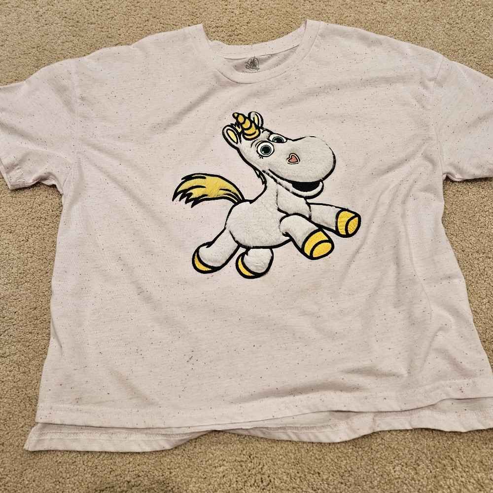 Fuzzy Buttercup Toy Story 4 Disneyland Park T shirt size small